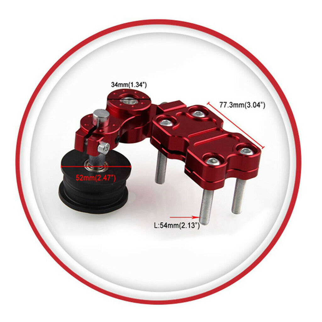 Motorcycle Tuning Accessory Aluminum Alloy Chain Adjuster Regulator 52mm