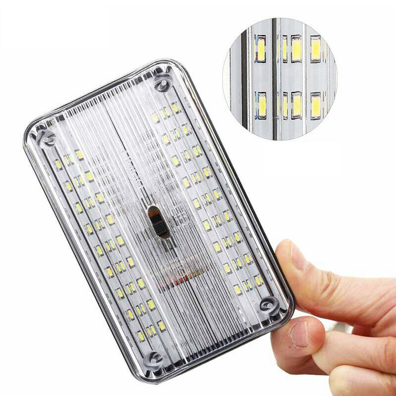 DC12V White 36 LED Roof Reading Lamp Ceiling Interior RV Trunk Light With Switch