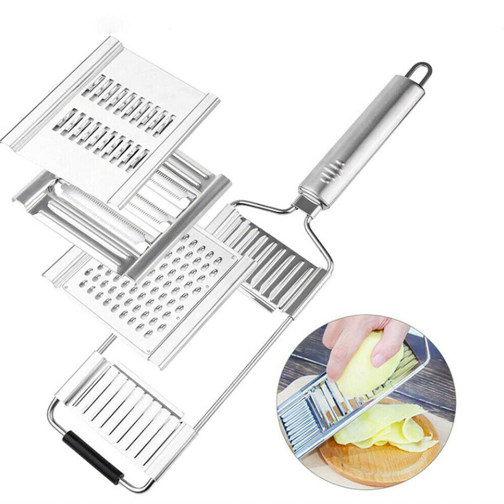 3-in-1 Multi-purpose Vegetable Slicer Stainless Steel Grater Cutter Shredders
