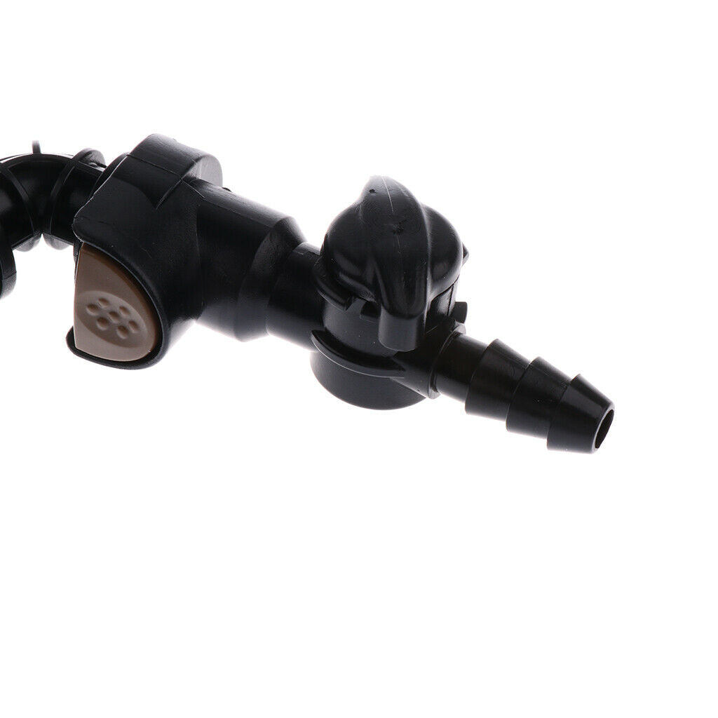 2X Water Bag Hydration Pack Bite Valve Nozzle Bladder Black 7.5x7cm 90 Degree