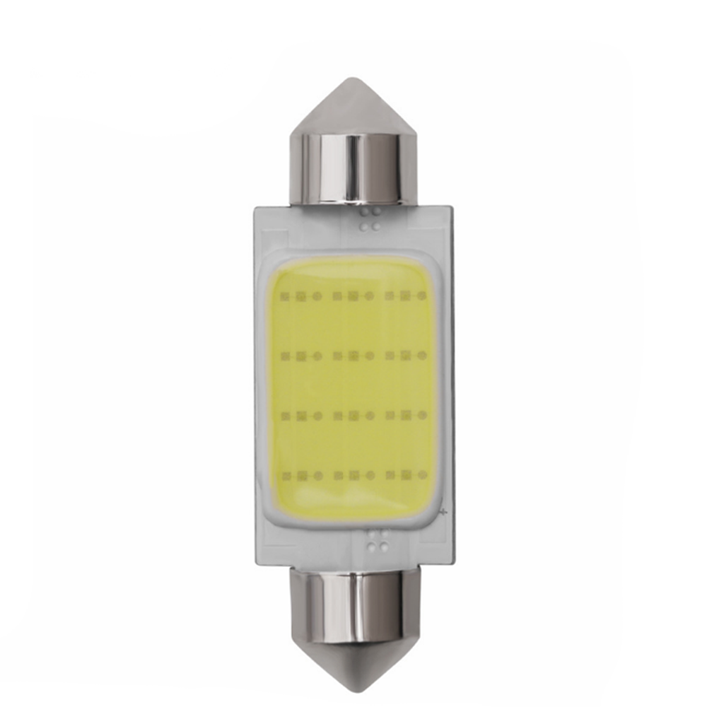 10Pcs 36MM Canbus Error Free LED C5W COB 12SMD Festoon Dome Map Light Bulbs US