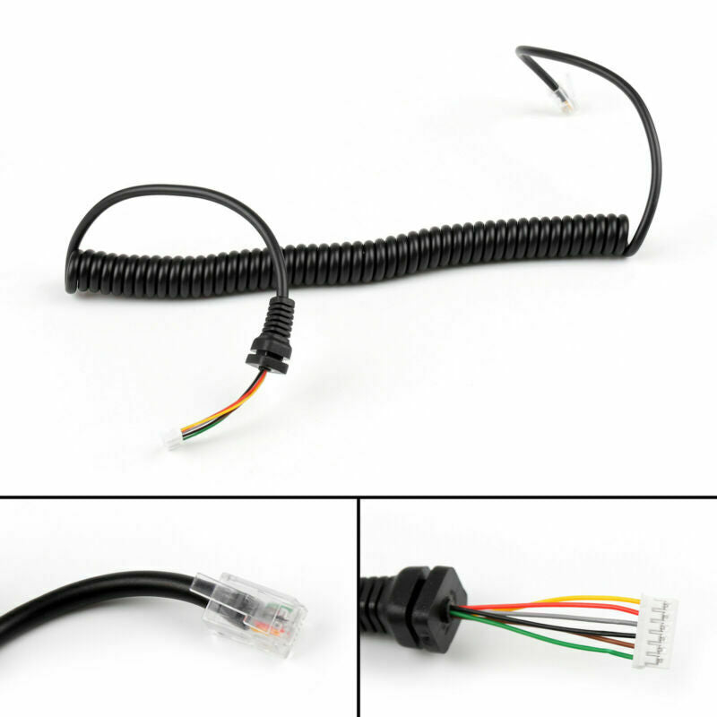 1xRJ45 6PIN Speaker Mic Cable Line Cord For Yaesu MH48A FT-8800 FT-1802 Radio