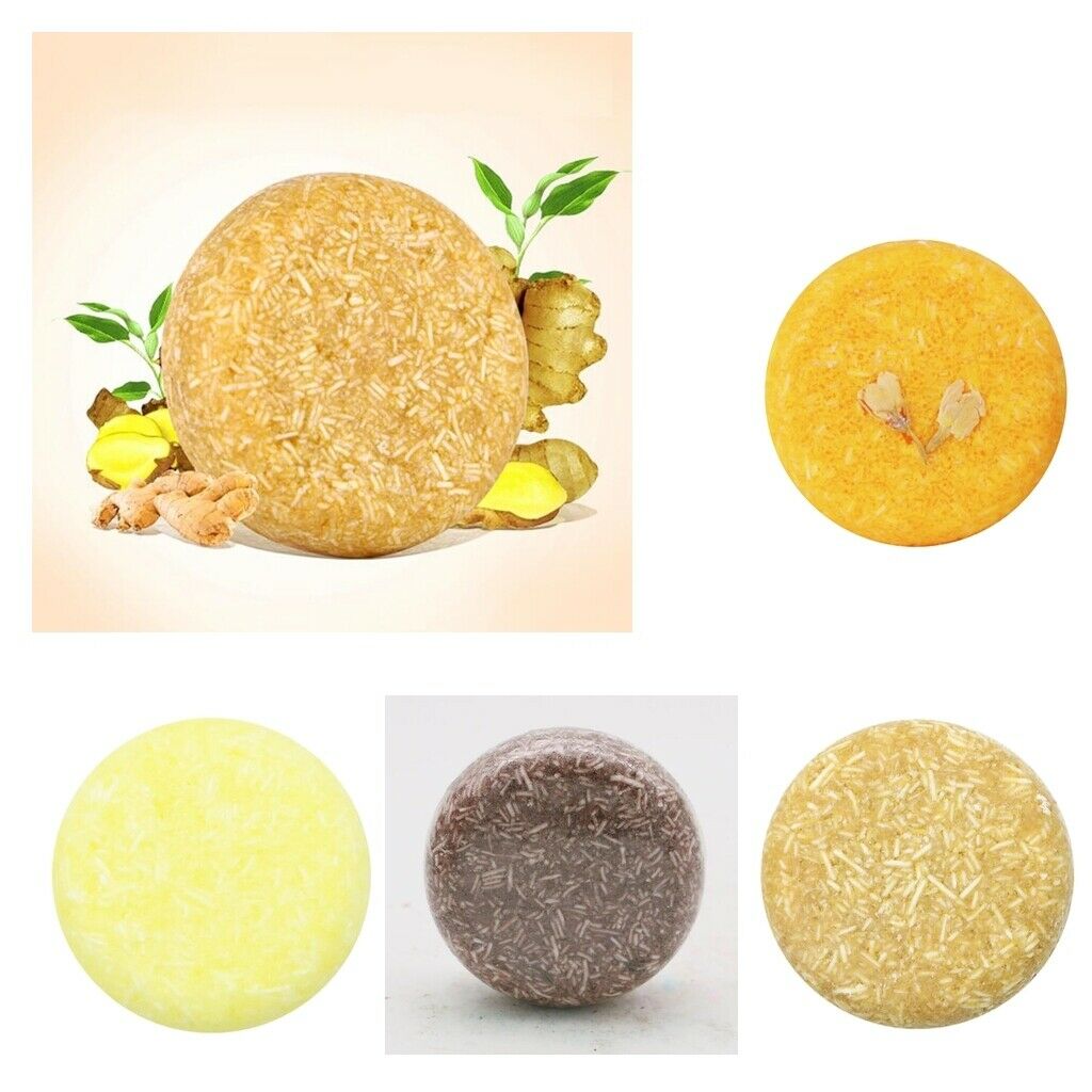 4pcs Organic Natural Hair Nourishing Solid Shampoo Soap Bar