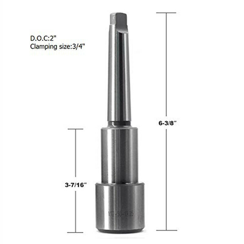 1X(Annular Cutter Arbor with Morse Taper MT2 for 3/4 Inch Weldon Shank Annul9S3)