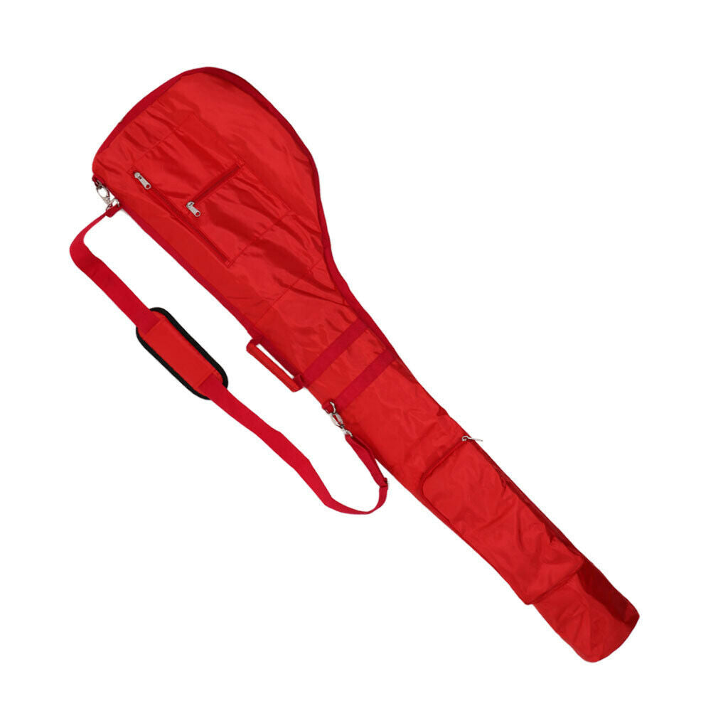 Golf Bag Travel Pouch Golf Club Putter Protector Shoulder Handbag Red