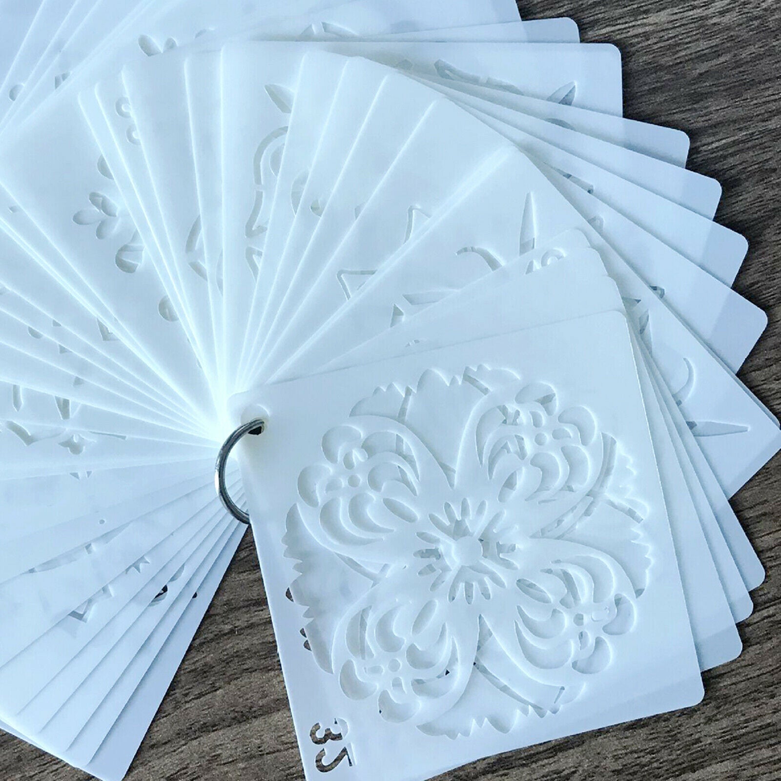 36x Mandala Dotting Stencils Template For Wood Airbrush Walls Malerei Schimmels