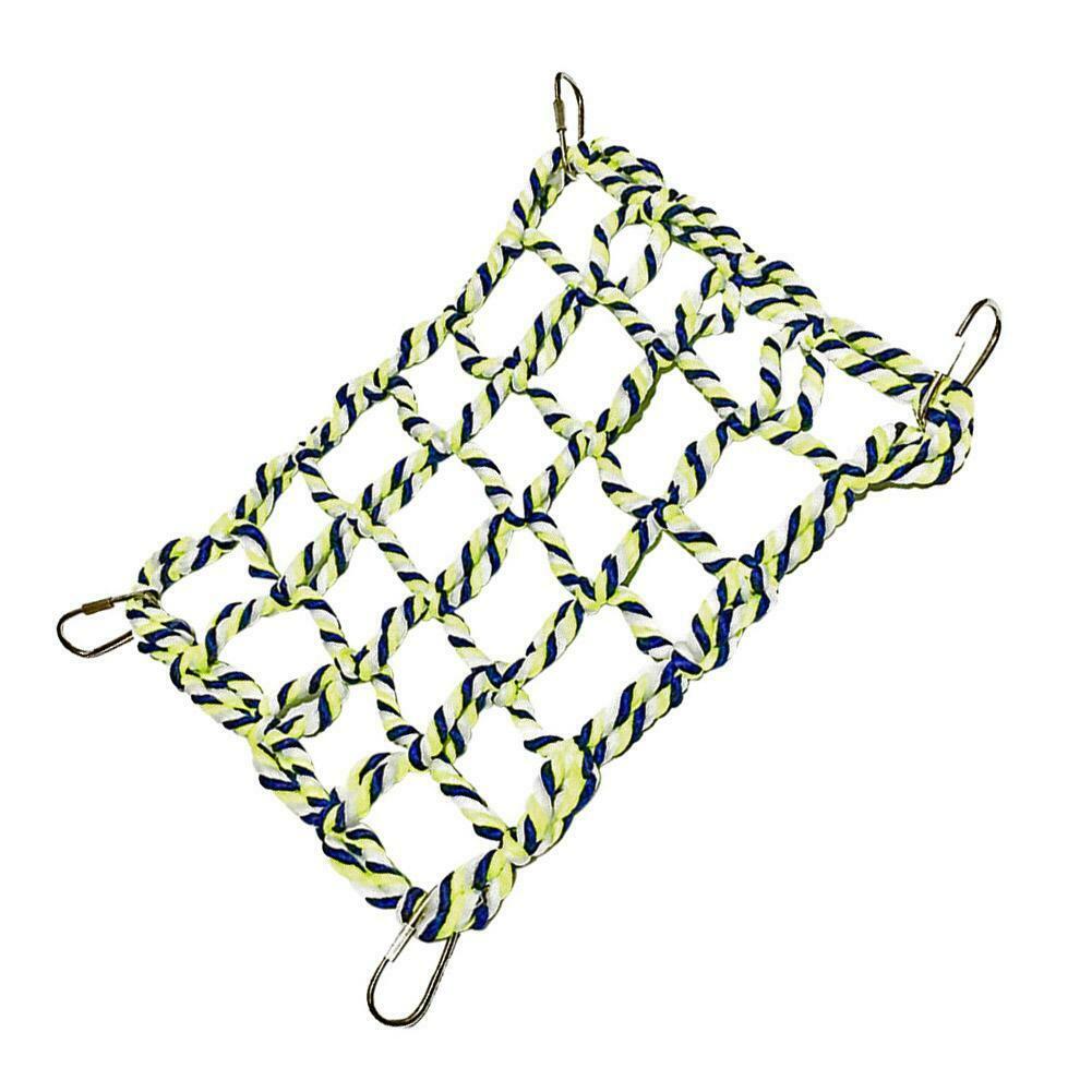 Parrot Climbing Net Bird Swing Rope Ladder Hanging Chewing Toys for Hamster @