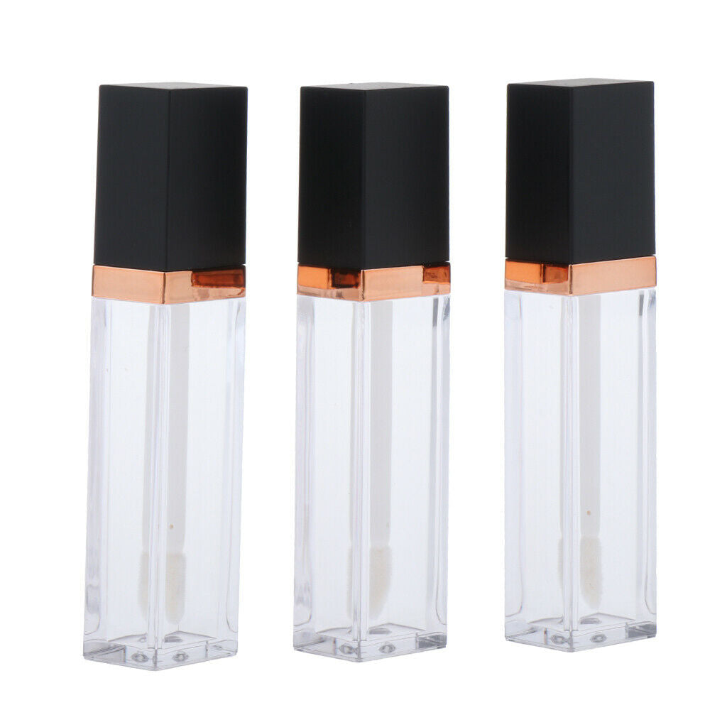 3x Plastic Makeup Lip Gloss Tubes Refillable Lip Tint Eyelash Oil Bottle 7ml