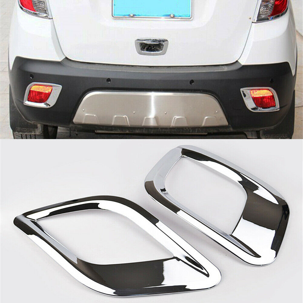 For 2012-2016 Buick Encore Rear Reflector Fog Light Lamp Cover Trim Frames 2Pcs