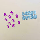 Numbers Metal Cutting Dies Stencil Scrapbooking DIY Album Stamp Paper Embossing