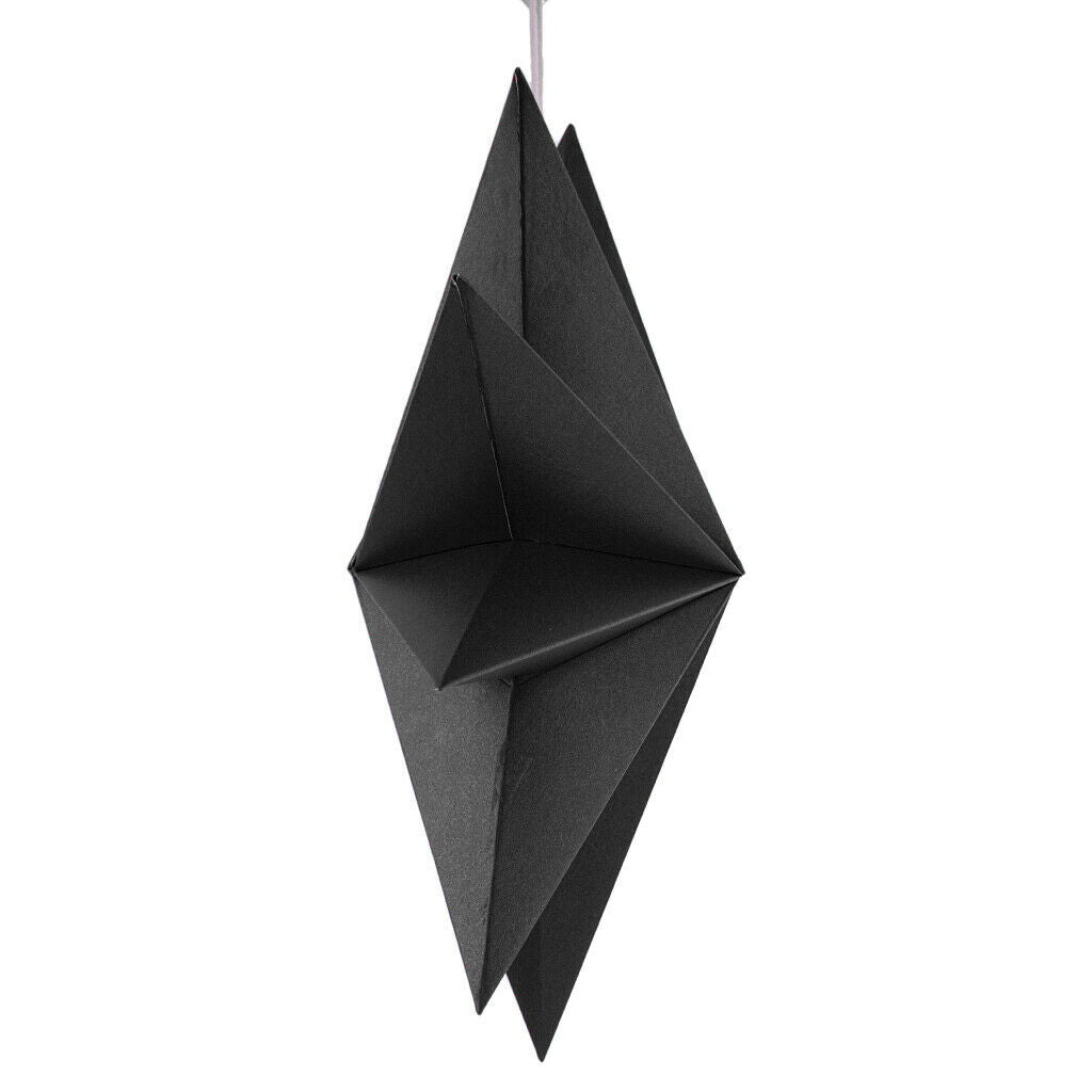 Paper Stars Hanging Christmas Home Party Decoration Wedding Prom Hanging Black