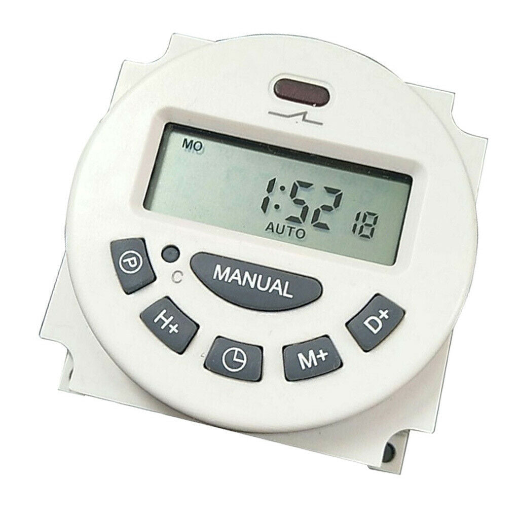 Digital Time Switch Weekly Programmable Electronic Lighting Daily Timer 220V
