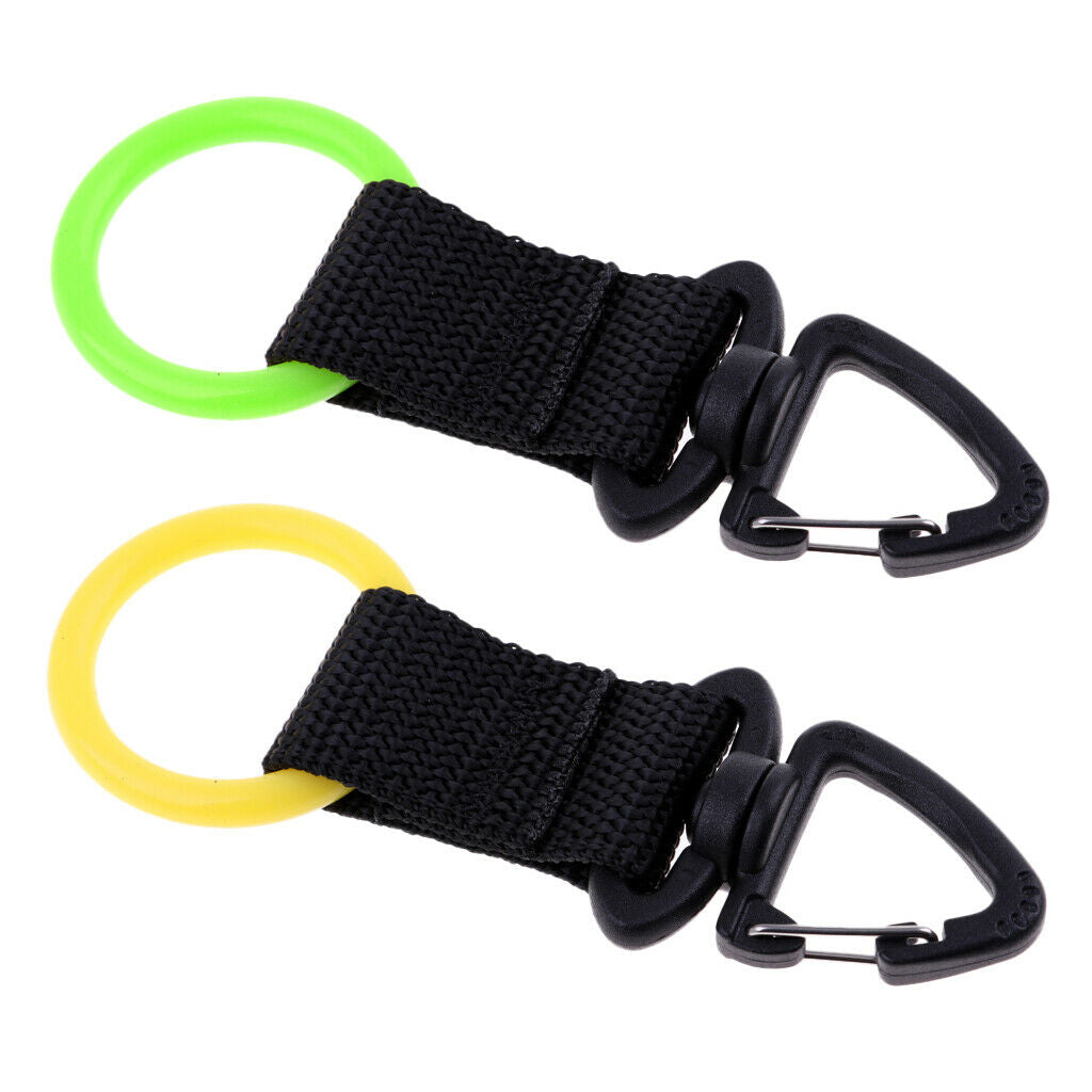 2x Silicone Diving Mouthpiece Holder Regulator Octopus Webbing Retainer Clip