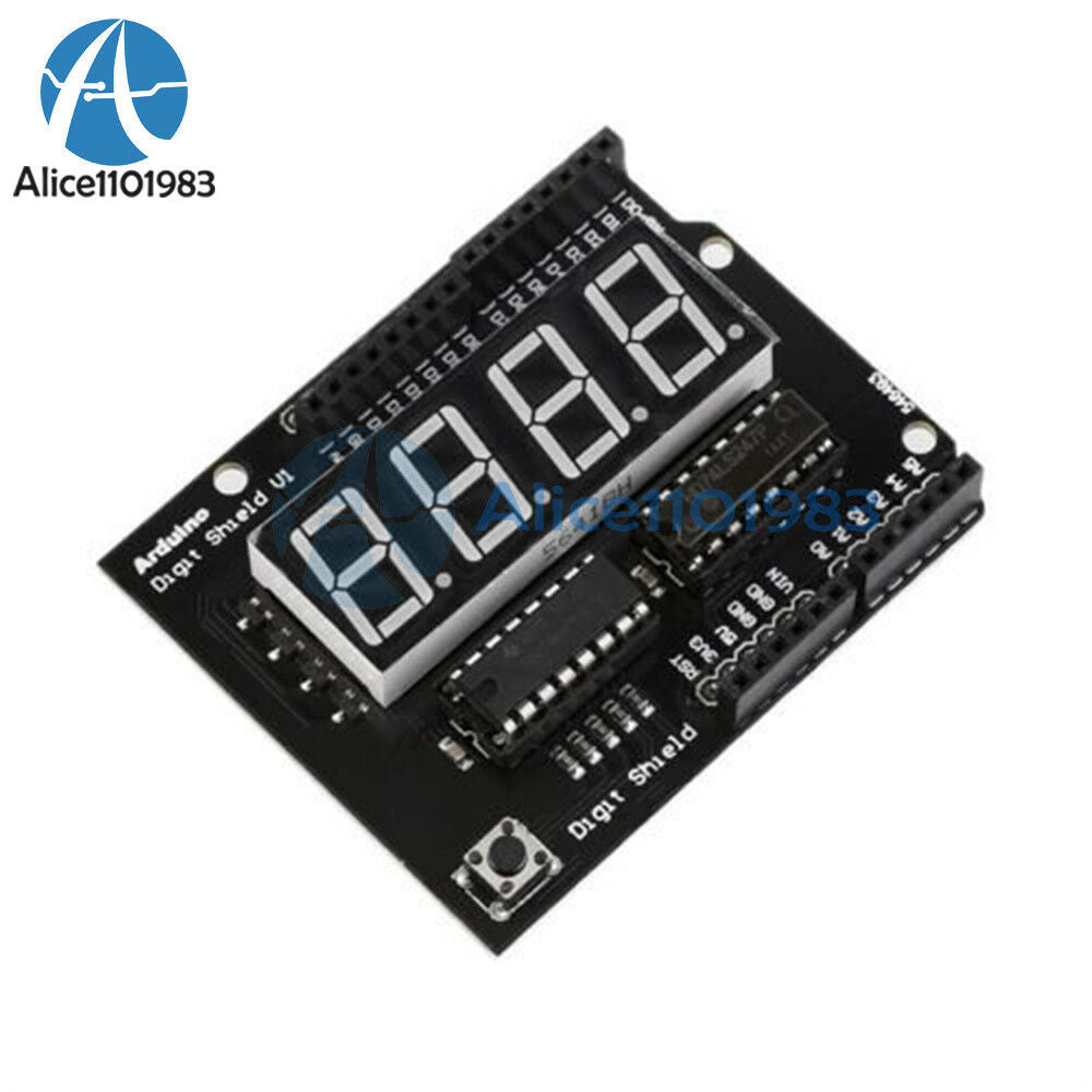 0.56" 8 Seg 4-digit Red LED Display Shield Module For Arduino Compatible