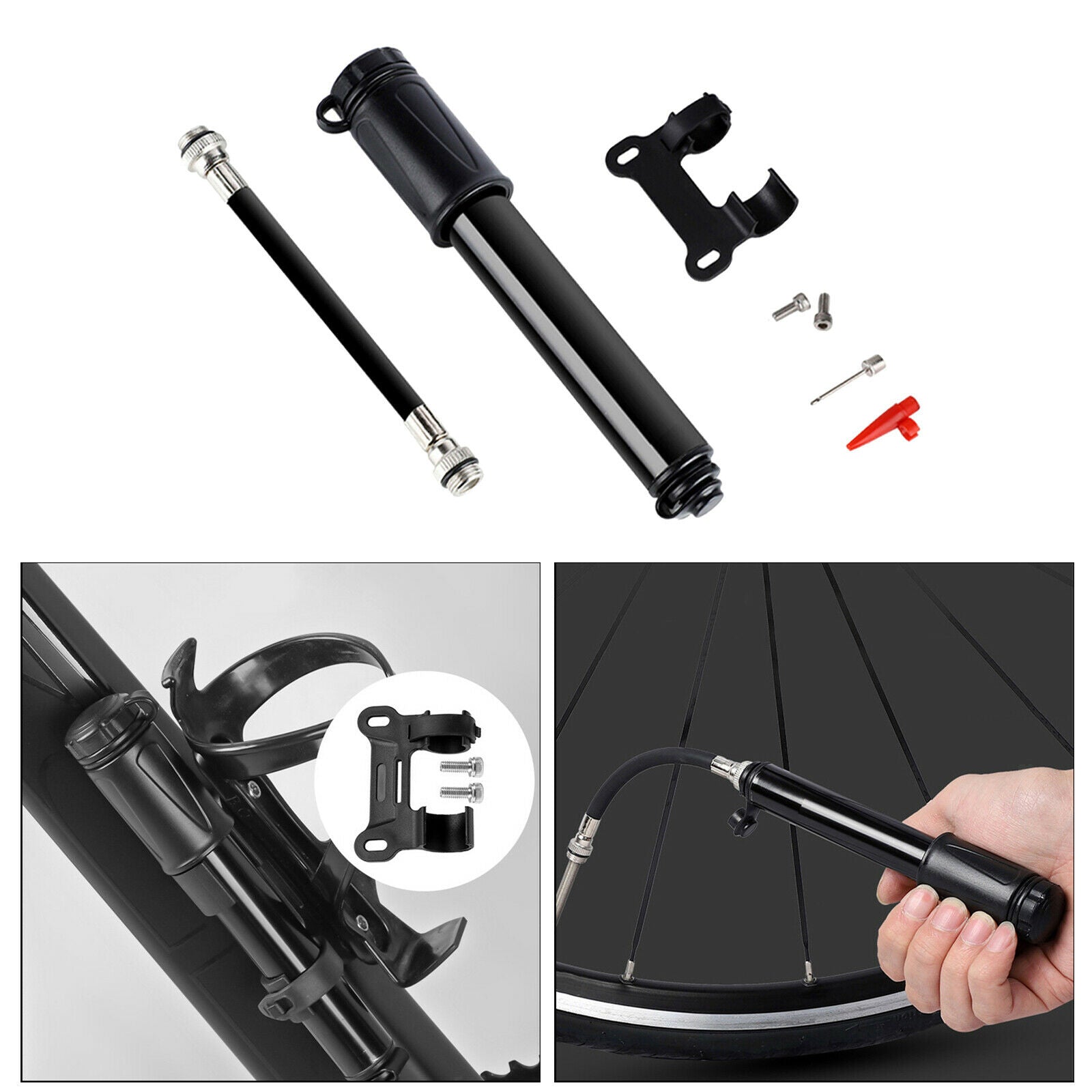 Air Pump Mini Bike Bicycle Tire Pump Fast Inflation for Road Bike Tyres