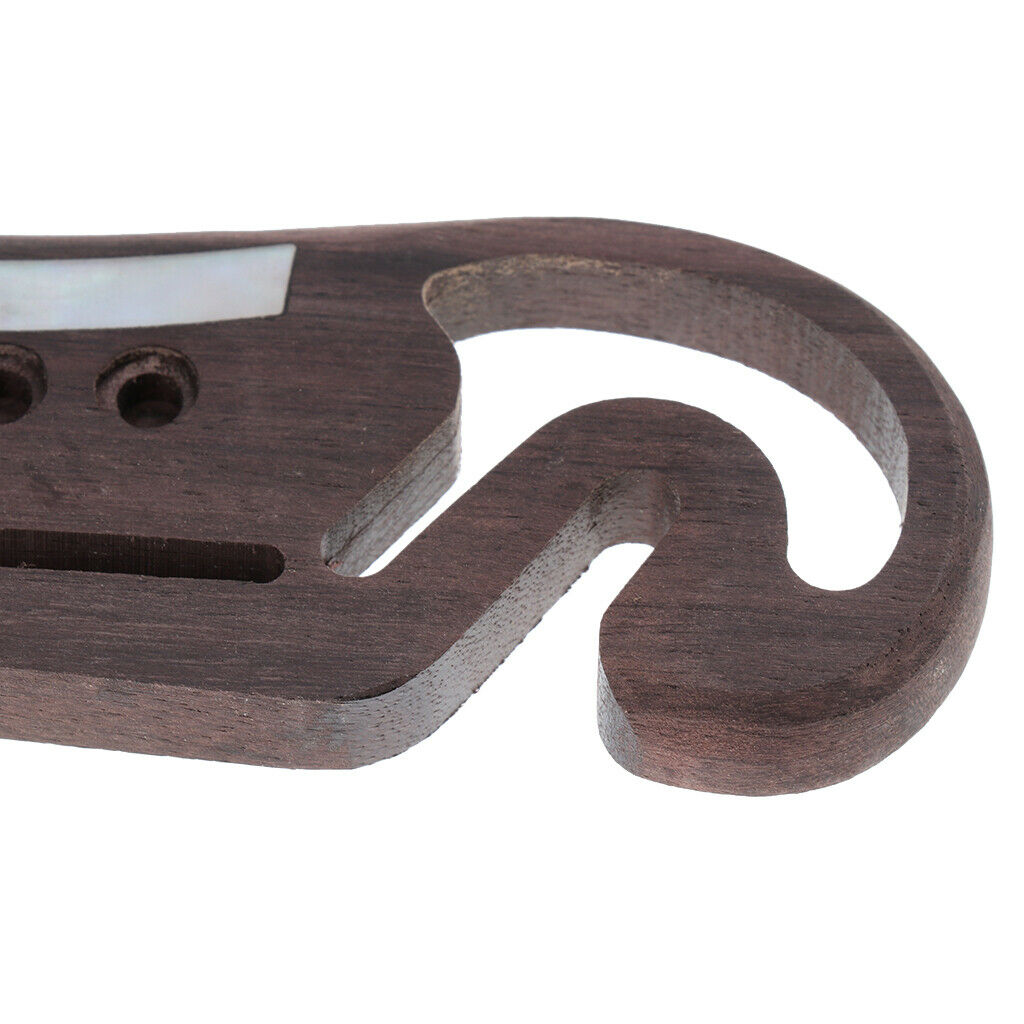 Rosewood Bridge Saddle Rosewood Durable DIY Guitar Replacement Accessories