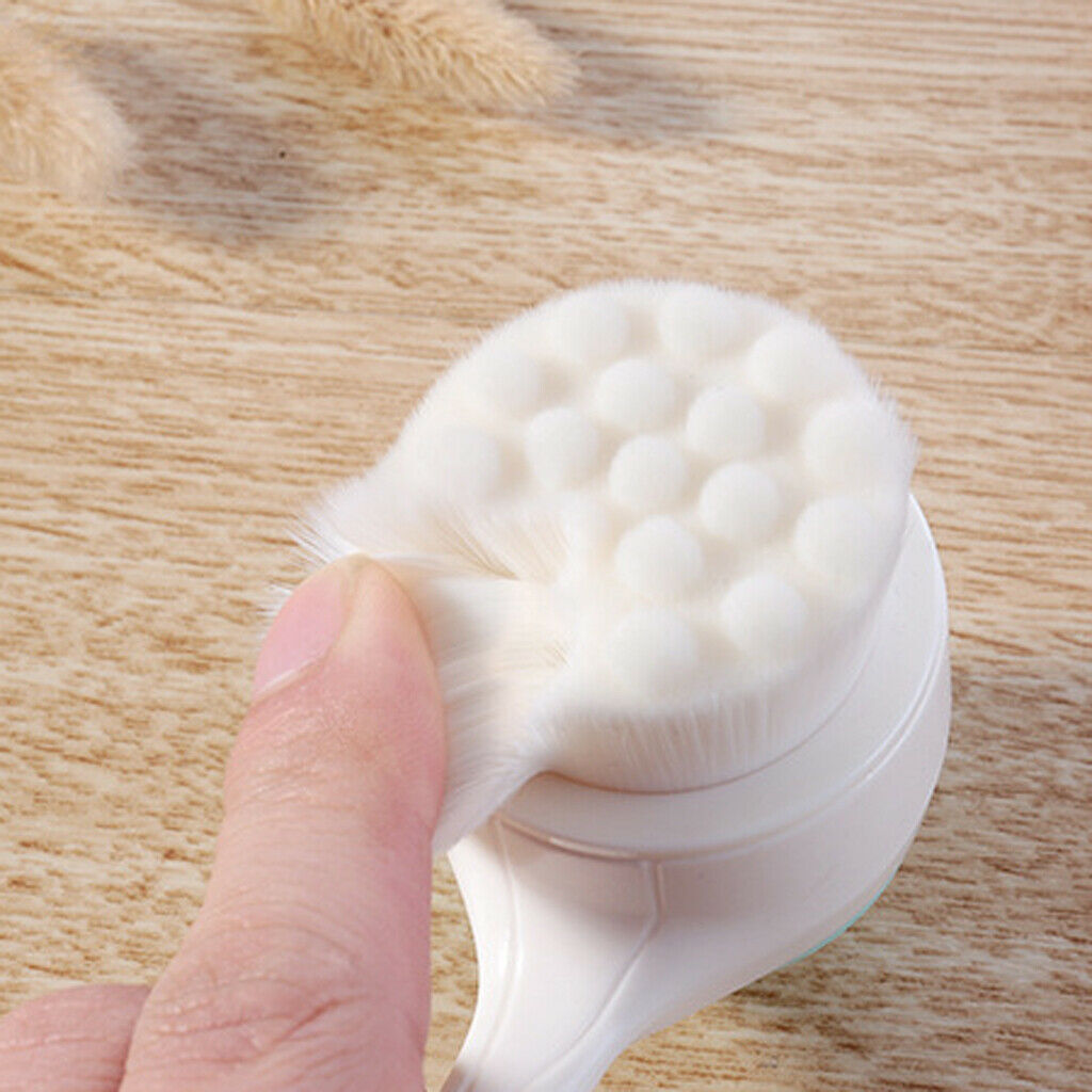 2 in 1 Facial Brush Face Pore Skin Exfoliator Cleansing Massager Scrubber