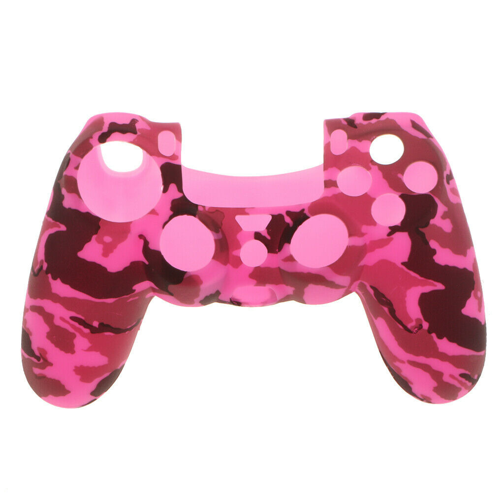 Anti-slip Silicone Cover Case Protection Sleeve for Sony PS4 Gamepad Grip Rose