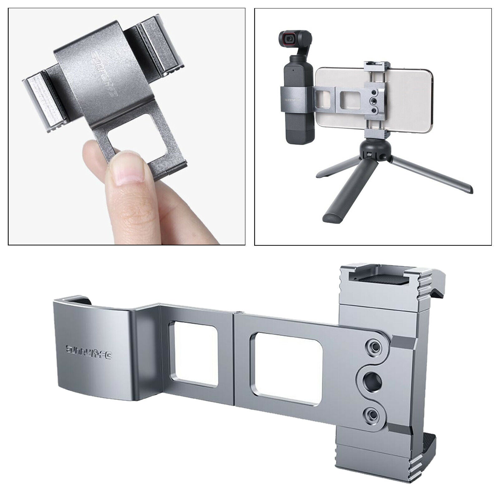 Aluminum Alloy Smartphone Clamp for DJI Pocket 2 Handheld Gimbal Accessory