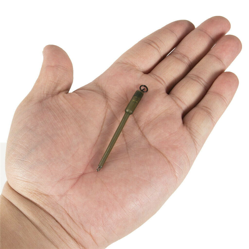 15Pcs Carp Fishing Connector Swivels PVA Tube Bag Stems Solid Bag Insert Stem