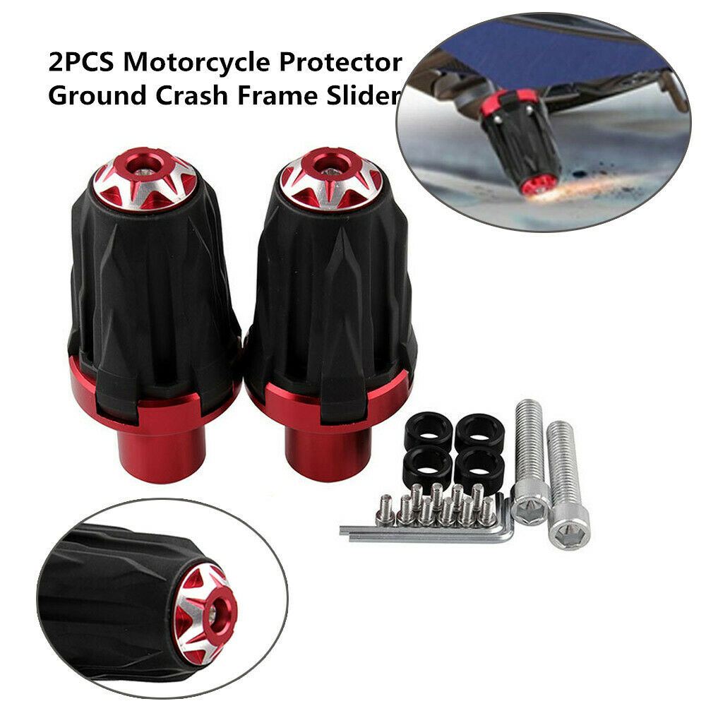 Pair Motorcycle 10MM Screw Frame Engine Anti-falling Protector Crash Slider Cap