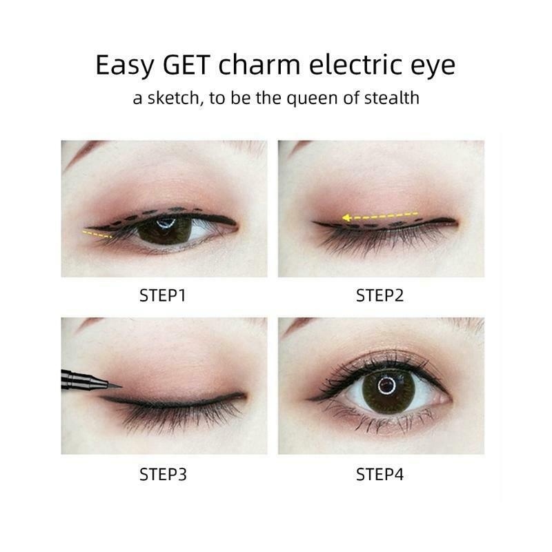 Easy Liquid Pen No-Skip Eyeliner Waterproof Formula, Eye Liner Makeup ,Black