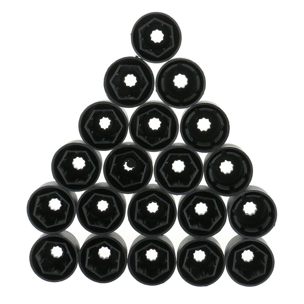 20 Pieces Wheel Lug Nut Bolt Cover Caps Set for VW Jetta Golf Passat Beetle