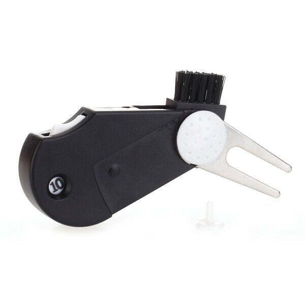 5 in 1  Golf Tool Divot Tool/Groove Cleaner/Brush /Ball Marker/Counter