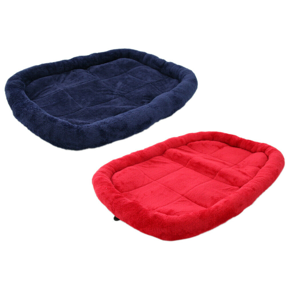 Pet Bed for Dog Cat Crate Mat Soft Warm Pad Liner Home Indoor Deep Blue