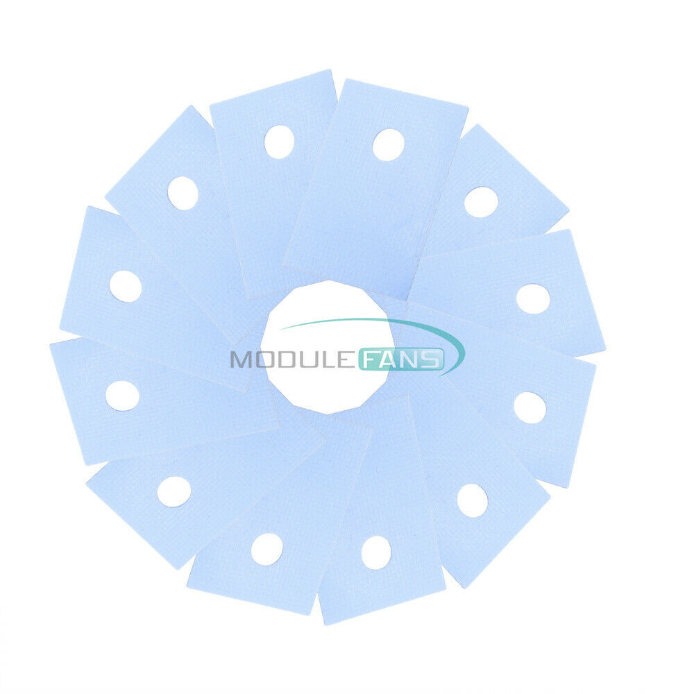 100PCS GPU CPU TO-220 Insulation Pads Silicone Heatsink Shim for Laptop