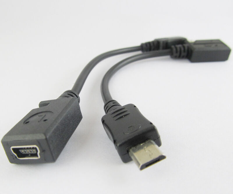 10pcs NEW Mini 5pin USB Female to Micro 5pin Male Plug USB Adapter Cable