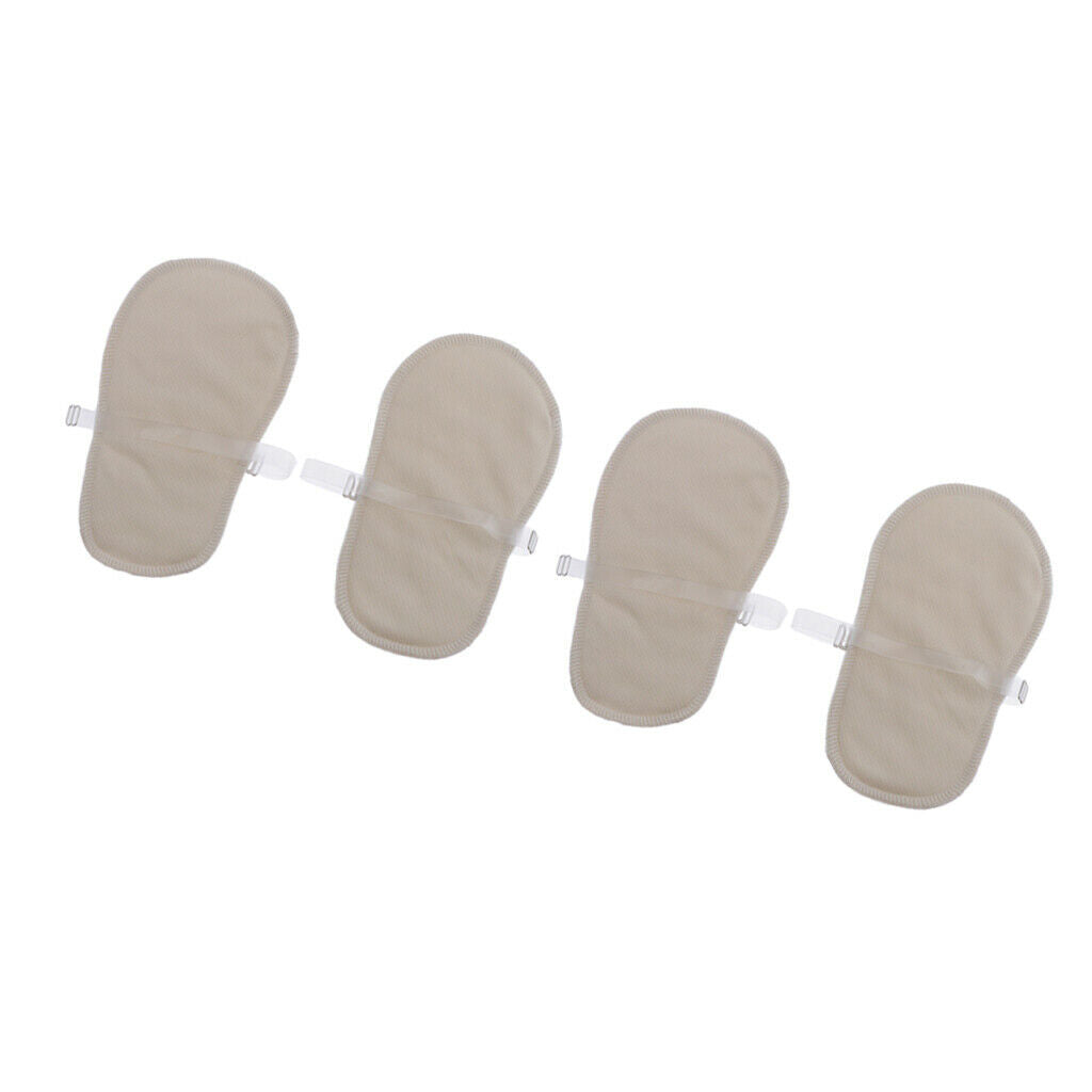 2 Pairs of Unisex Sweat-absorbing Armpit Pads, Washable And