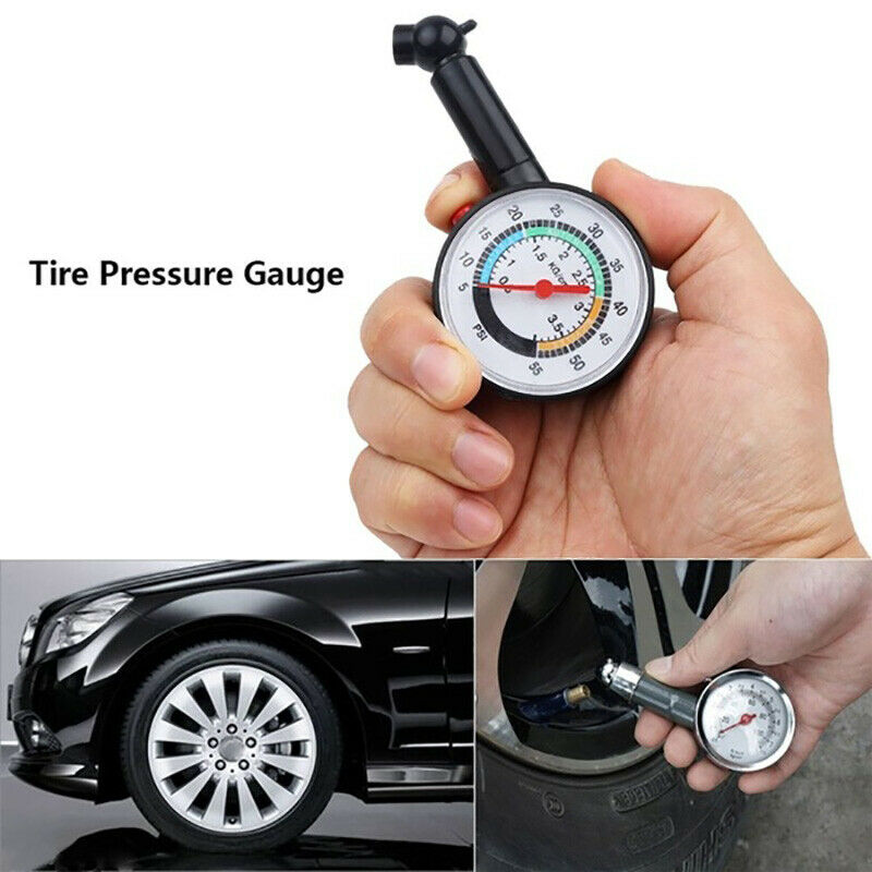 Car Motorcycle 0-50 psi Dial Wheel Tire Tyre Gauge Meter Pressure Measure.l8