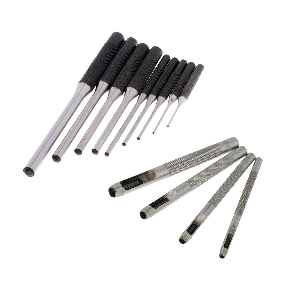Practical Roll Pin Punch Set And Belt Punch for DIY Leather Crafts