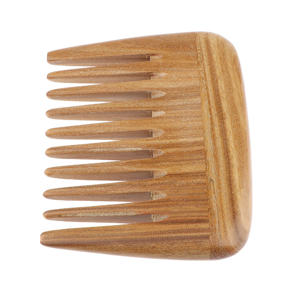 2Pcs 4" Retro Pocket Brush Anti-static Natural Massage Wide Teeth Hair Comb