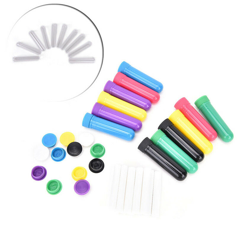 10x essential oil blank nasal inhaler tube, muti color blank nasal container BDA
