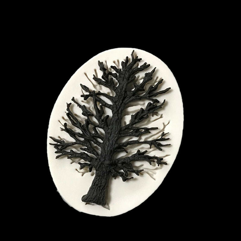 Gray Christmas tree Silicone Mold Chocolate Fondant Moulds Baking D@e T Z.l8