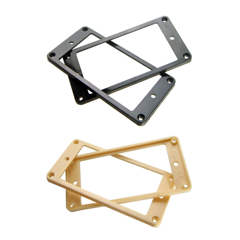 2 Pairs of Plastic Frames for Electric Guitar Pickup Rings