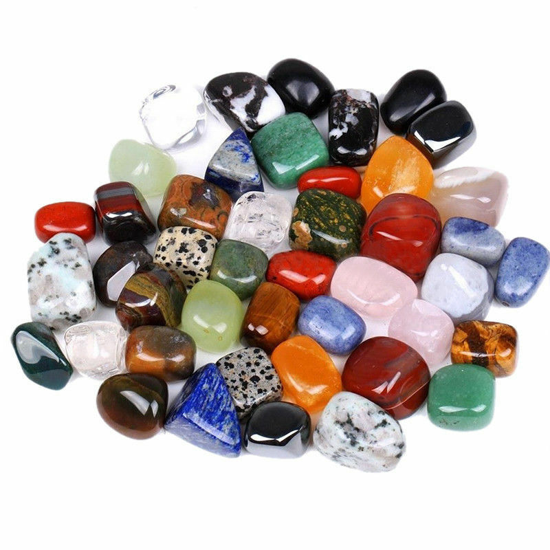 Bulk colorful Mixed Natural Assorted bulk tumbled Gem stone reiki mix 10pcs