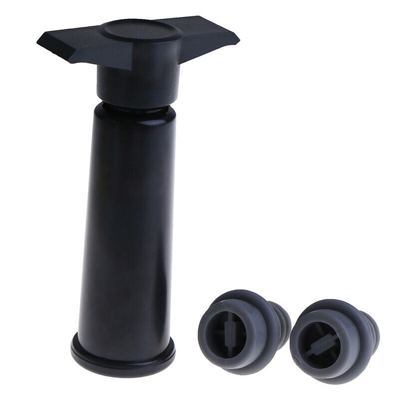 Silicone Wine Stopper 1 Pump+2 Caps Sealing Preserver Drink Bottle Hat Ca.l8