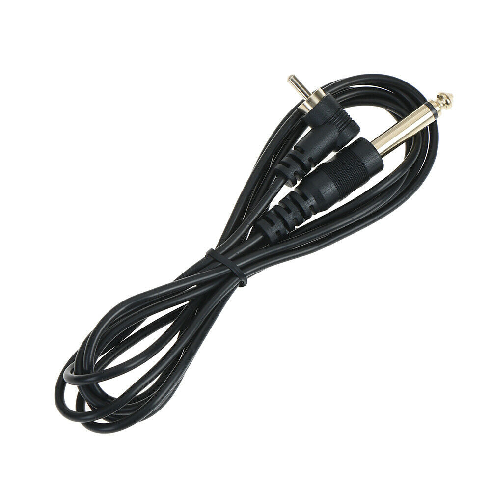 Black Silicone Tattoo Clip Cord Wire Cable For Machine Gun Kit Set Sup JC.l8