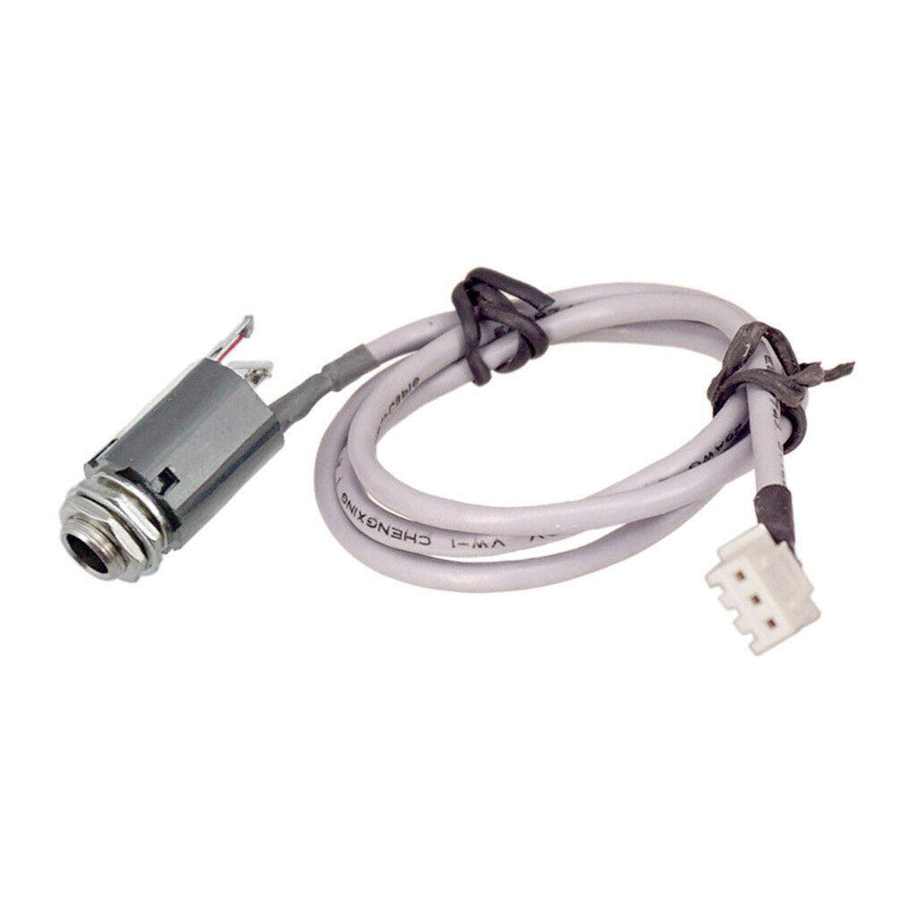 Acoustic Guitar Pickup EQ Cable with 6.35mm Endpin Output   3 Pin Plug
