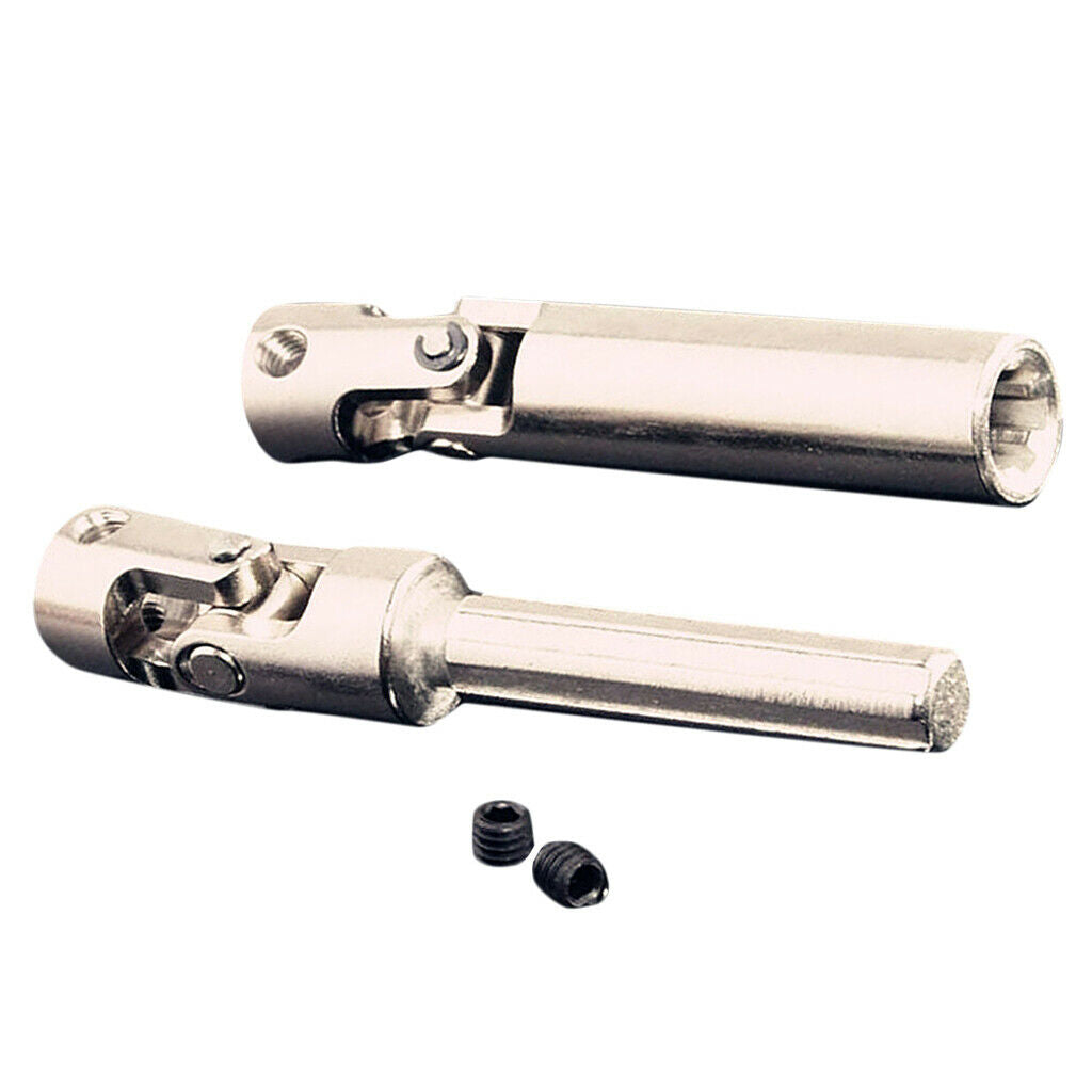 2x 1:10 110-145mm Steel Universal Drive Shaft DIY Accessory for RC4WD RC Car