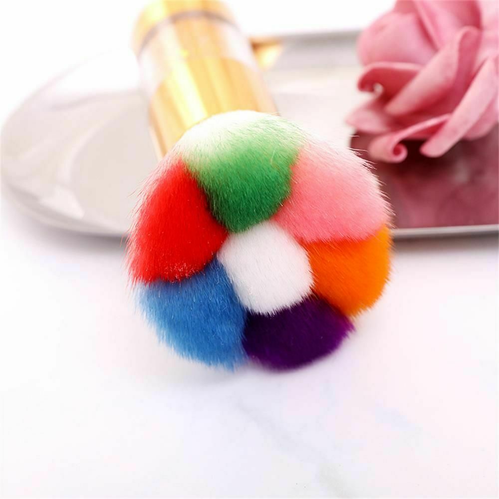 Glitter Diy Tool Nail Art Dust Brush Fiber Hair Powder Remover Nail Cleaner