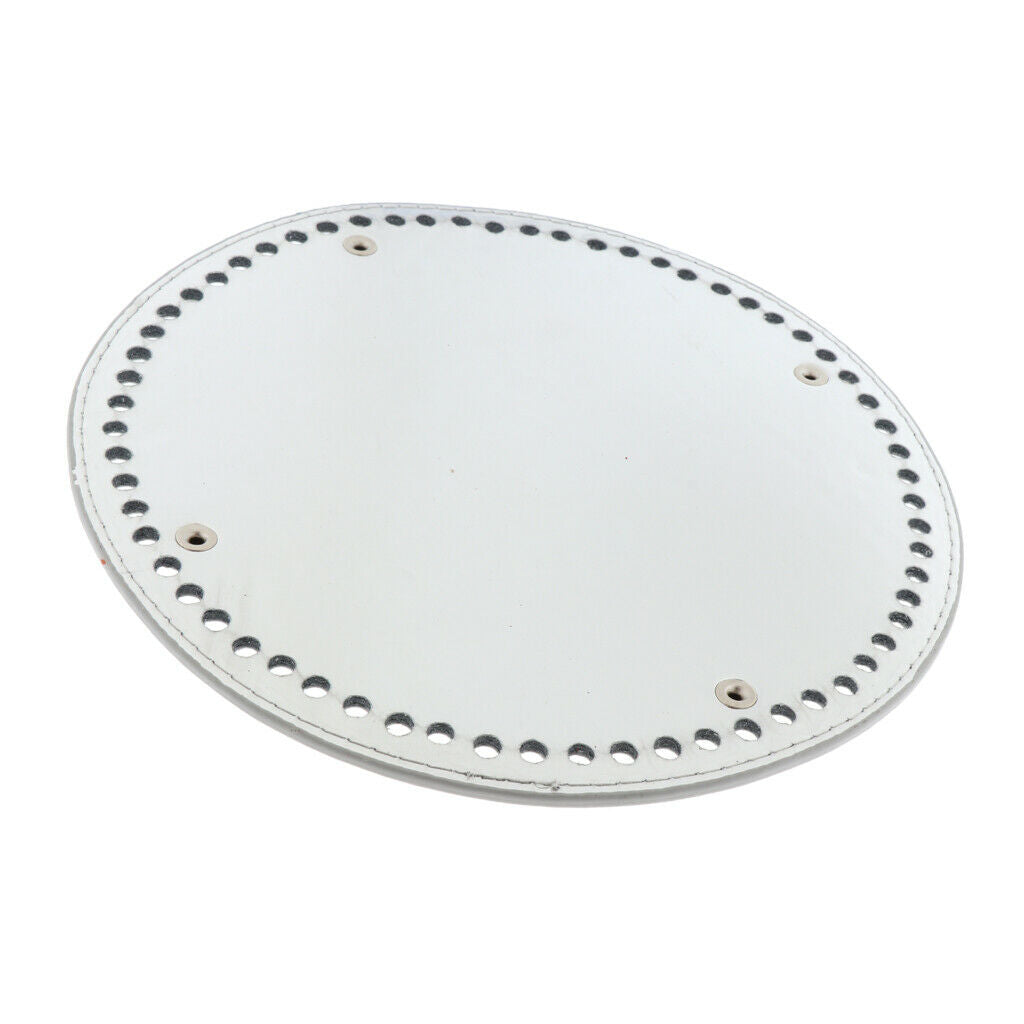 2x Tote Round Insert Bag Bottom Cushion Base Pad For DIY Bag Making 64 Holes