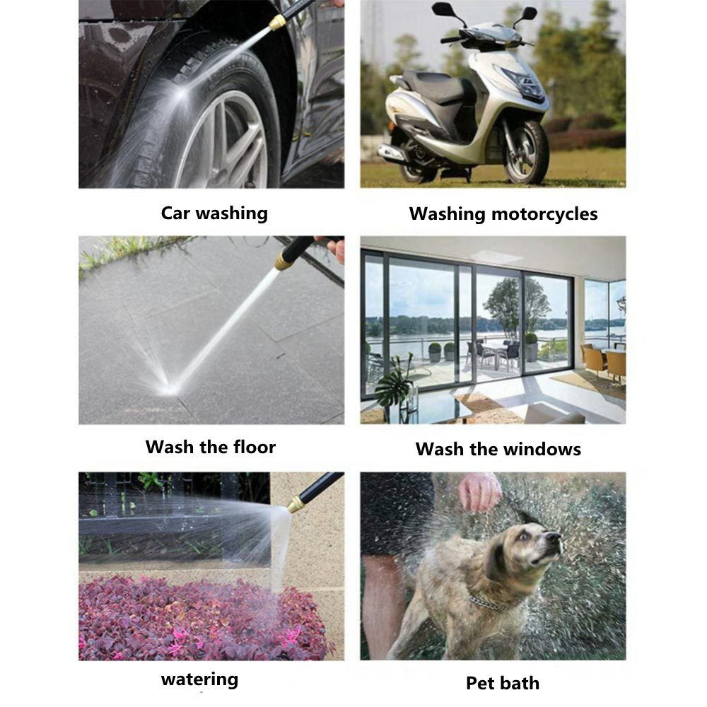 Portable High-pressure Water Gun For Cleaning Car Wash Machine Garden Nozzle