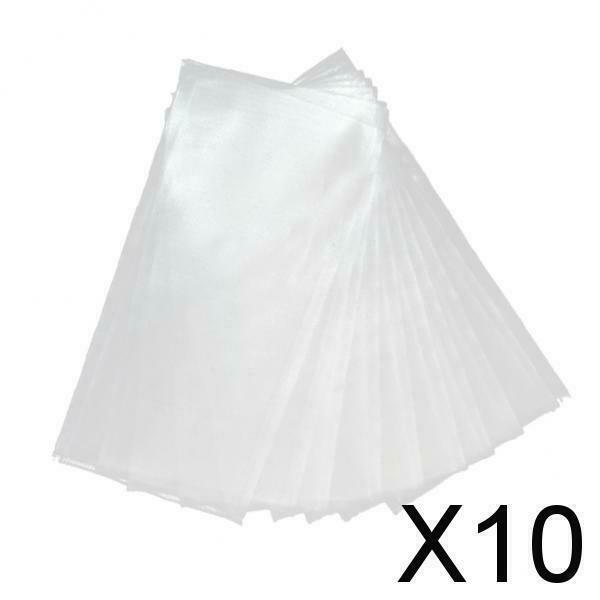 10X 50pcs PVA Bag Fishing Tackle Carp Bait Dissolving Bags Pouch Sack  12x6cm