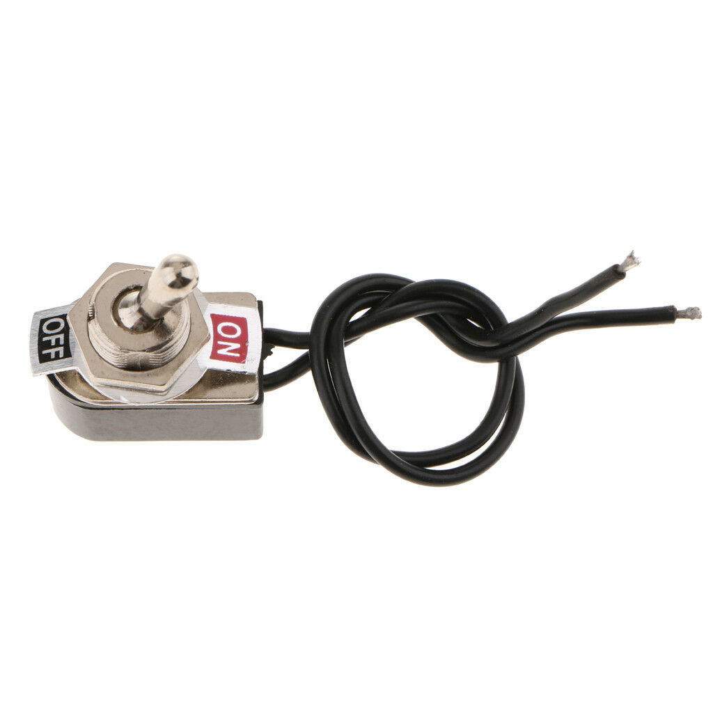 Heavy Duty Toggle Switch Flick ON/OFF Car Dash 125V/250V AC SPST with Wire