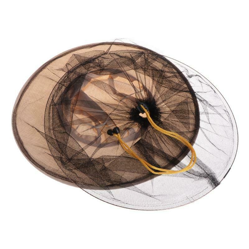Bee Hat Beekeeping Denim Net Head Face Protector Cap Mosquitoes Outdoor Camping