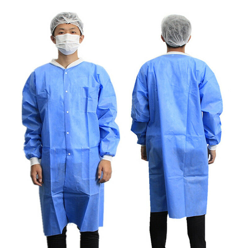 1pcs Disposable Medical Laboratory Isolation Cover Gown Surgical Clothes Unif KX